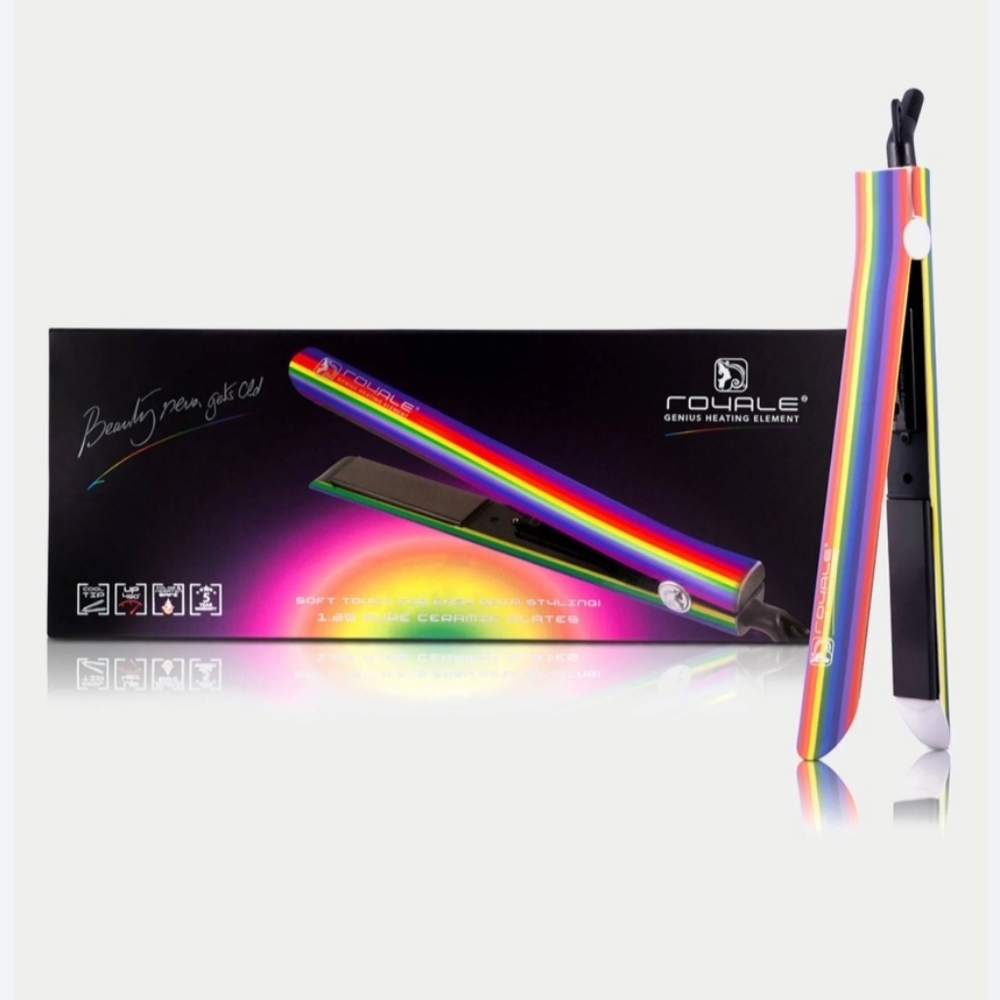 NIB-Royale Genius Heating Element Flat Iron, Ceramic